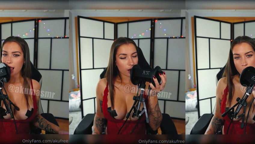 Akuma ASMR - 20 October 2025 - ASMR Ear Licking with NIPPLE COVERS