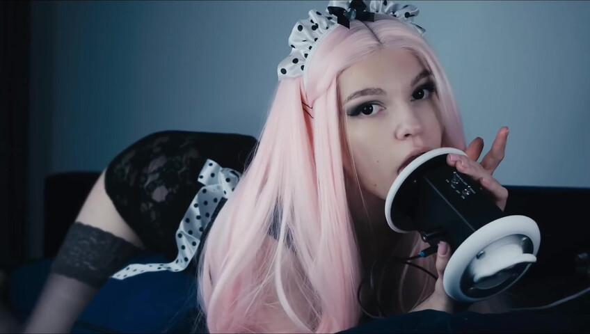 Soly ASMR - MAID Will Clean You - Licking Mic - Ears Eating