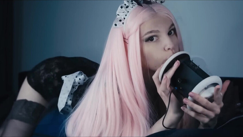 Soly ASMR - MAID Will Clean You - Licking Mic - Ears Eating