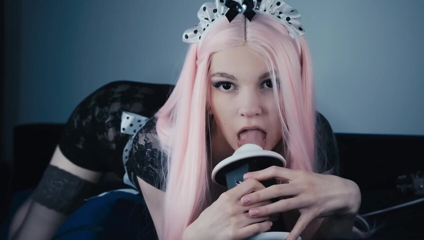 Soly ASMR - MAID Will Clean You - Licking Mic - Ears Eating