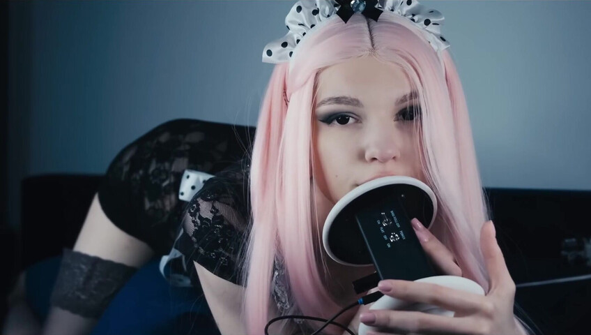 Soly ASMR - MAID Will Clean You - Licking Mic - Ears Eating