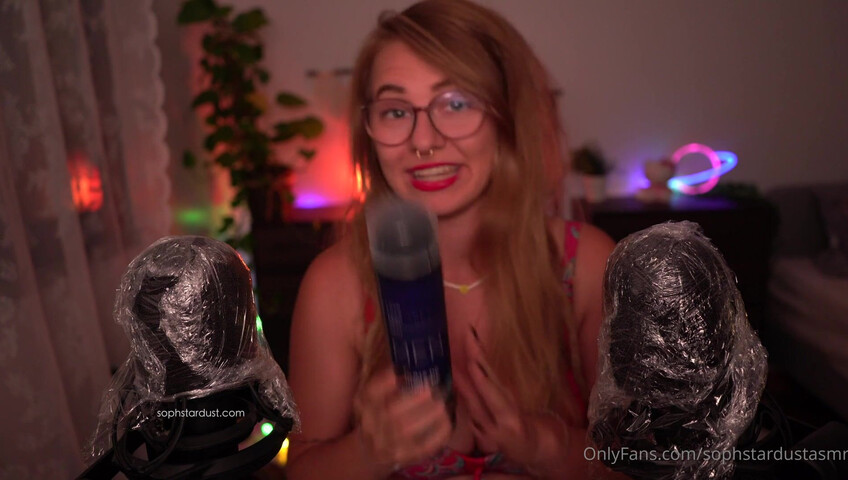 Soph Stardust ASMR - 15 August 2021 - Playing with shaving cream on the mic and on Tits