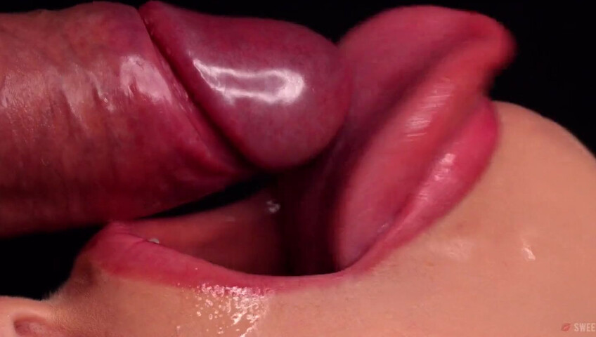 SweetheartKiss - Closeup Tongue and Lips Blowjob
