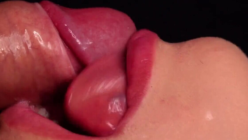 SweetheartKiss - Closeup Tongue and Lips Blowjob