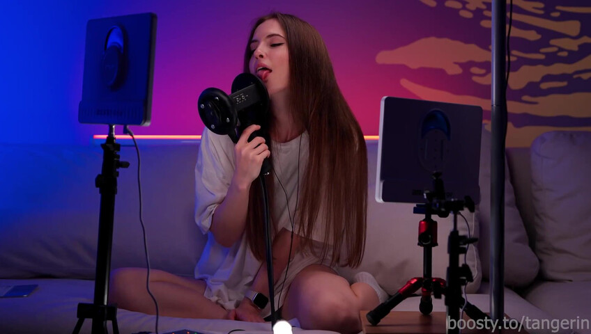 Tangerin ASMR - 3 October 2025 -  [Exclusive] Cozy Ear Licking on the Couch #4