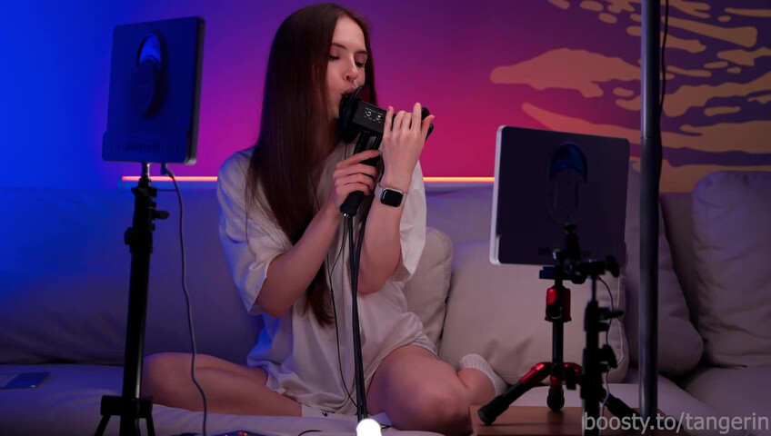 Tangerin ASMR - 3 October 2025 -  [Exclusive] Cozy Ear Licking on the Couch #4