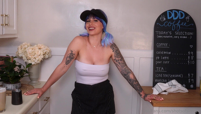 ShotsofSimone - Barista Roleplay | NEW JOI
