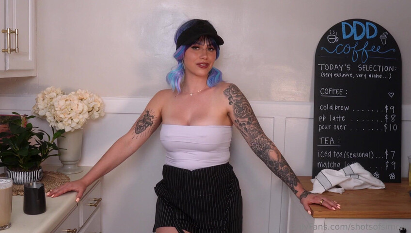 ShotsofSimone - Barista Roleplay | NEW JOI