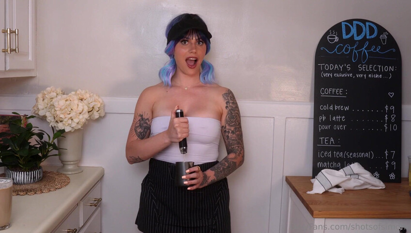ShotsofSimone - Barista Roleplay | NEW JOI