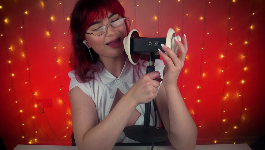 SacredXO - ASMR Earlicking & Audio Panning - Deep Licking & Fluttering