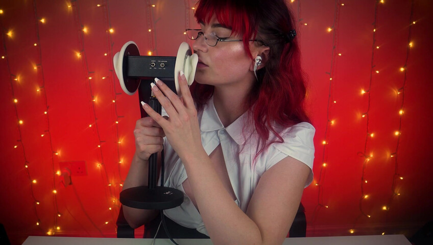 SacredXO - ASMR Earlicking & Audio Panning - Deep Licking & Fluttering