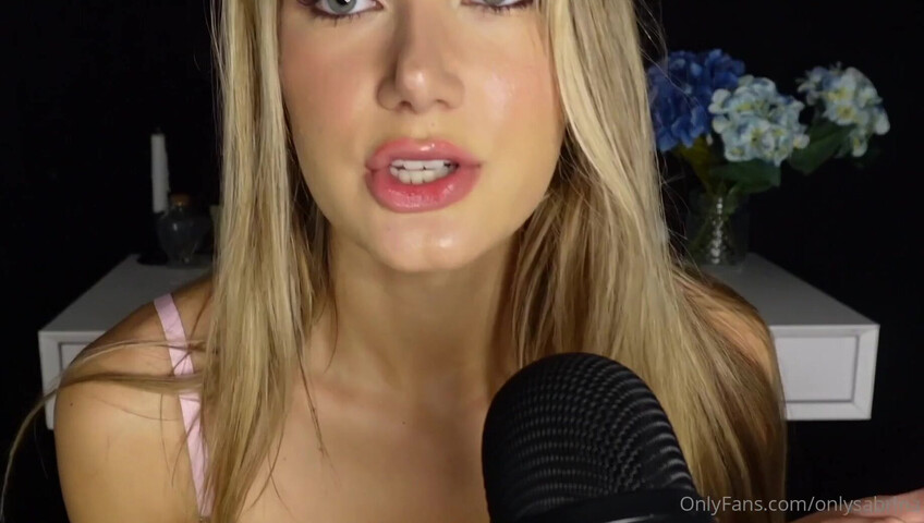Sabrina Vaz – ASMR Pink Lips Whisper Exactly How I’m Going to Suck You Dry Tonight