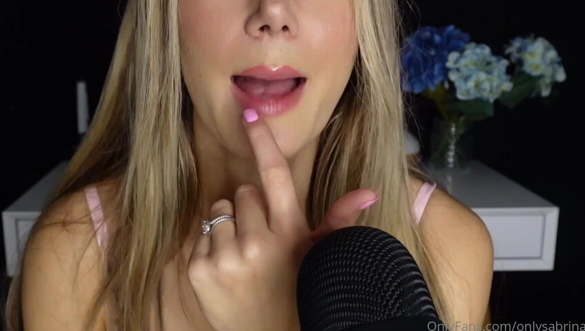 Sabrina Vaz – ASMR Pink Lips Whisper Exactly How I’m Going to Suck You Dry Tonight