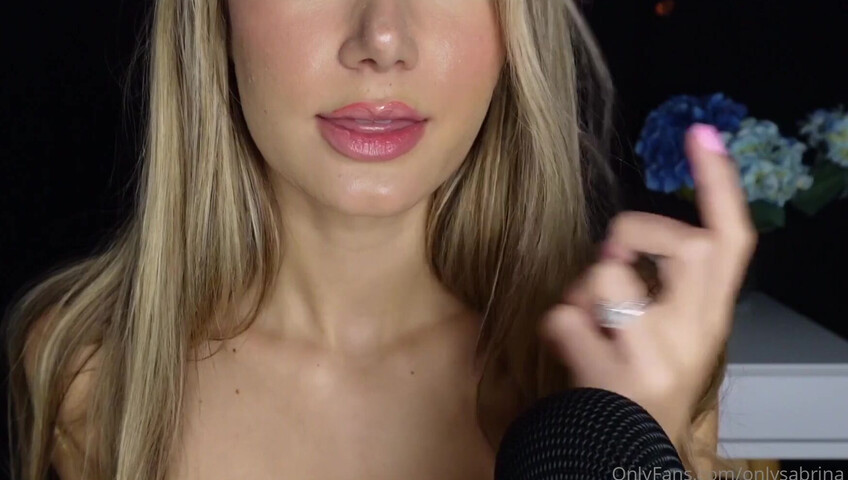 Sabrina Vaz – ASMR Pink Lips Whisper Exactly How I’m Going to Suck You Dry Tonight