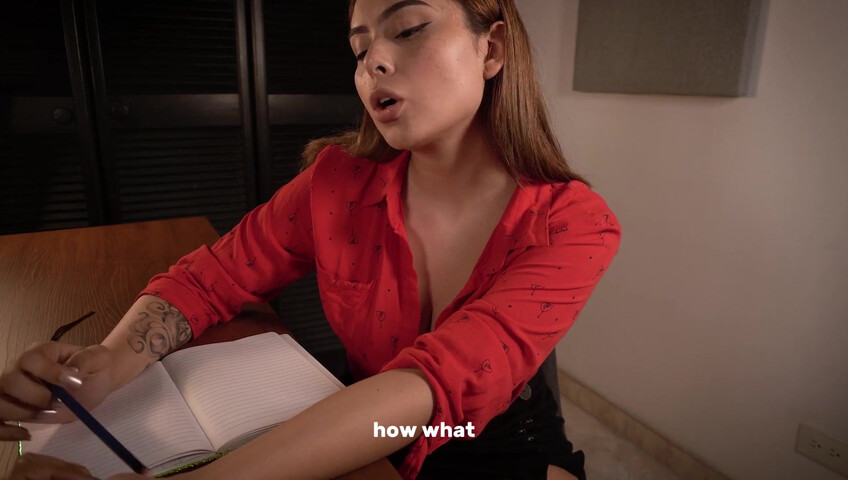 VicoASMR - Hot Latina Teacher Mrs Jerkings- Fuck Me Now or I Will Fail You [ENG SUB]