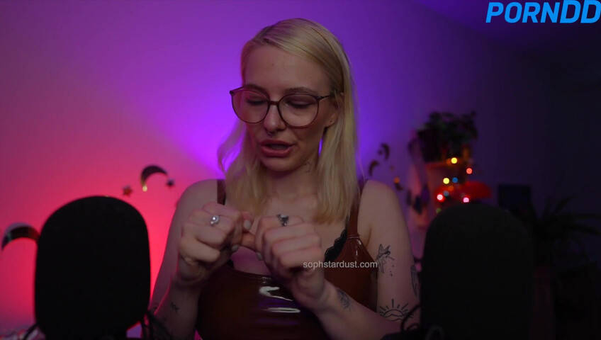 Soph Stardust ASMR - Making Hot & Satisfying Sounds With My Latex Dress & Mouth Sounds
