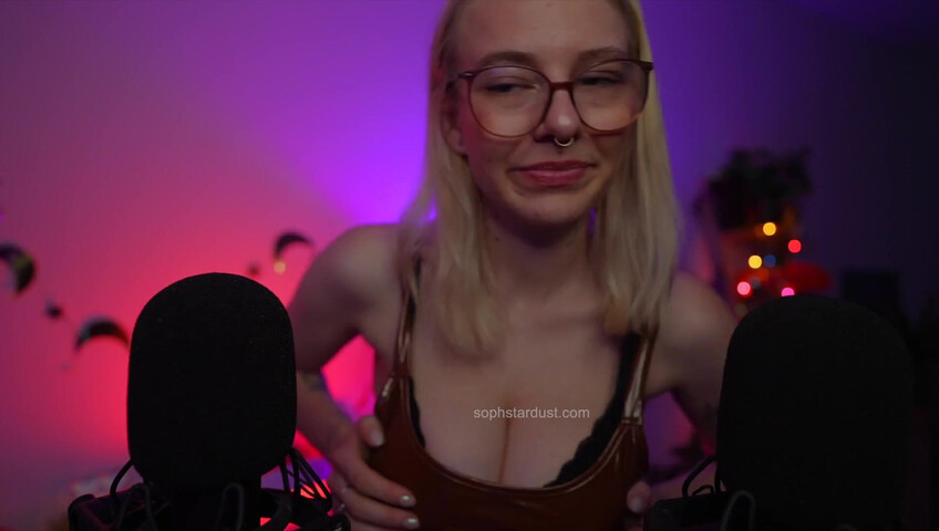 Soph Stardust ASMR - Making Hot & Satisfying Sounds With My Latex Dress & Mouth Sounds