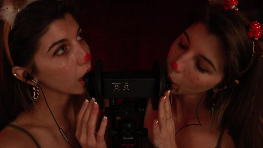 FrivolousFox ASMR - 26 December 2025 - Twin Reindeer Ear Eating ~ ASMR