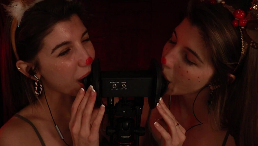 FrivolousFox ASMR - 26 December 2025 - Twin Reindeer Ear Eating ~ ASMR