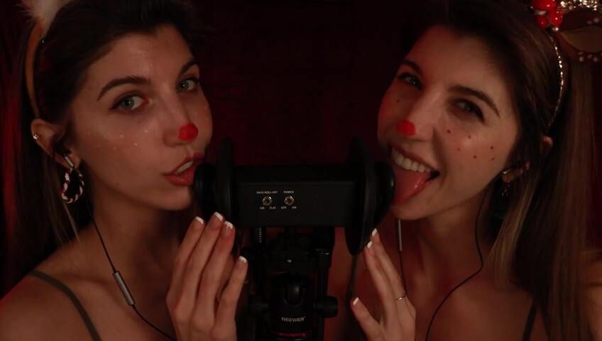 FrivolousFox ASMR - 26 December 2025 - Twin Reindeer Ear Eating ~ ASMR