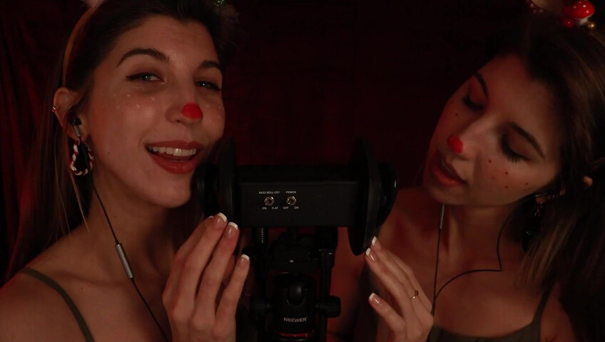 FrivolousFox ASMR - 26 December 2025 - Twin Reindeer Ear Eating ~ ASMR