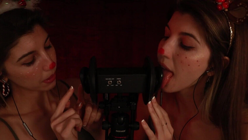 FrivolousFox ASMR - 26 December 2025 - Twin Reindeer Ear Eating ~ ASMR