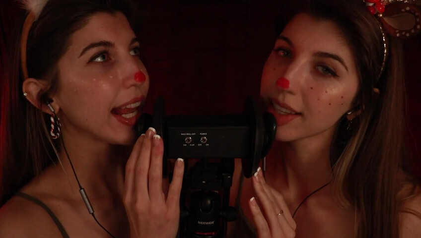 FrivolousFox ASMR - 26 December 2025 - Twin Reindeer Ear Eating ~ ASMR