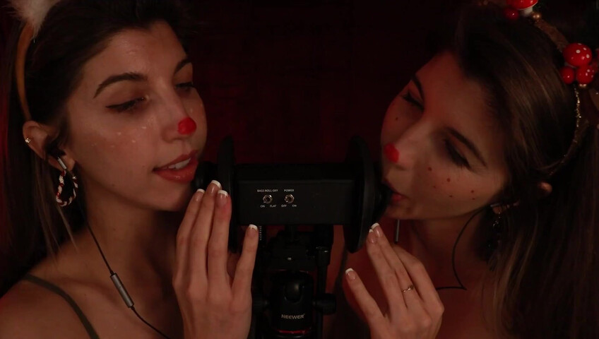 FrivolousFox ASMR - 26 December 2025 - Twin Reindeer Ear Eating ~ ASMR