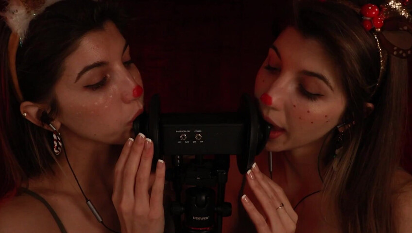 FrivolousFox ASMR - 26 December 2025 - Twin Reindeer Ear Eating ~ ASMR