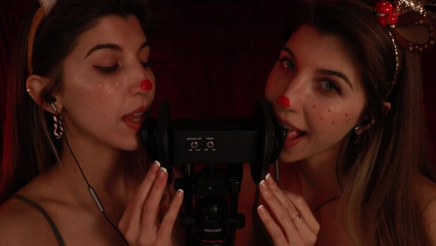 FrivolousFox ASMR - 26 December 2025 - Twin Reindeer Ear Eating ~ ASMR