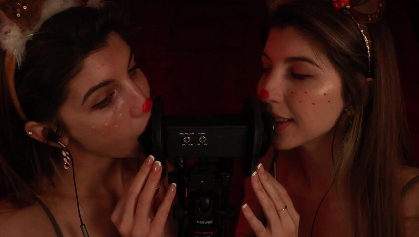 FrivolousFox ASMR - 26 December 2025 - Twin Reindeer Ear Eating ~ ASMR