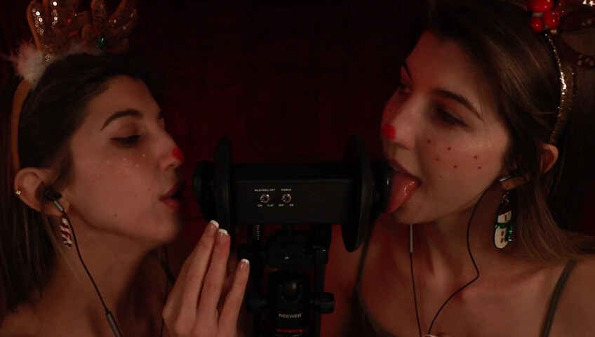 FrivolousFox ASMR - 26 December 2025 - Twin Reindeer Ear Eating ~ ASMR