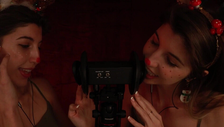 FrivolousFox ASMR - 26 December 2025 - Twin Reindeer Ear Eating ~ ASMR