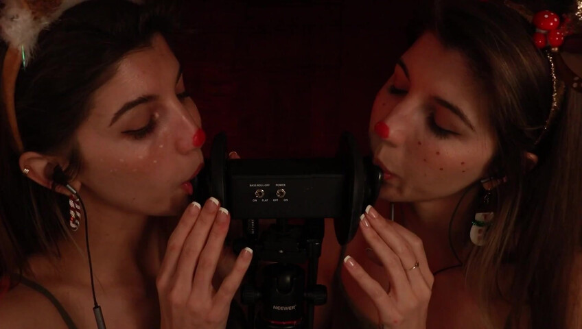 FrivolousFox ASMR - 26 December 2025 - Twin Reindeer Ear Eating ~ ASMR