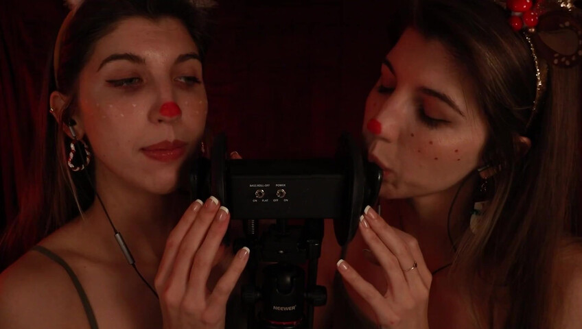 FrivolousFox ASMR - 26 December 2025 - Twin Reindeer Ear Eating ~ ASMR