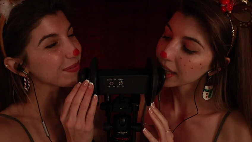 FrivolousFox ASMR - 26 December 2025 - Twin Reindeer Ear Eating ~ ASMR