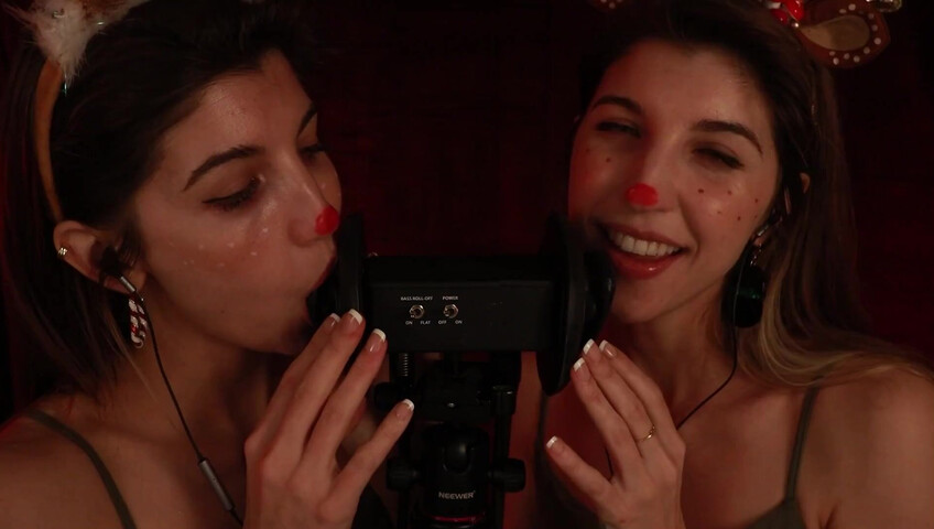 FrivolousFox ASMR - 26 December 2025 - Twin Reindeer Ear Eating ~ ASMR