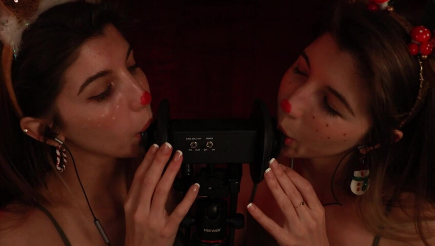 FrivolousFox ASMR - 26 December 2025 - Twin Reindeer Ear Eating ~ ASMR