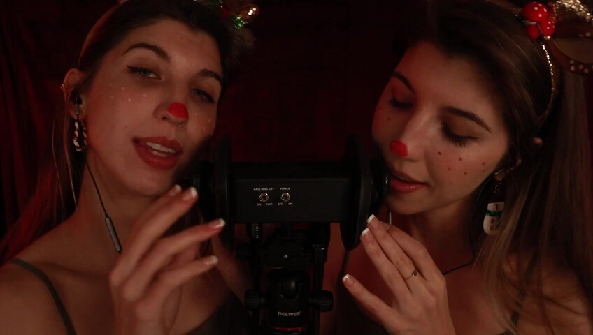 FrivolousFox ASMR - 26 December 2025 - Twin Reindeer Ear Eating ~ ASMR