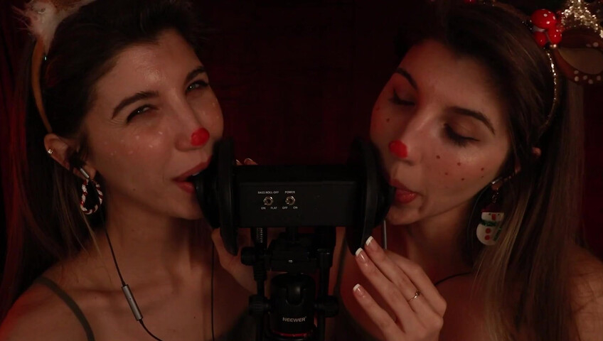 FrivolousFox ASMR - 26 December 2025 - Twin Reindeer Ear Eating ~ ASMR