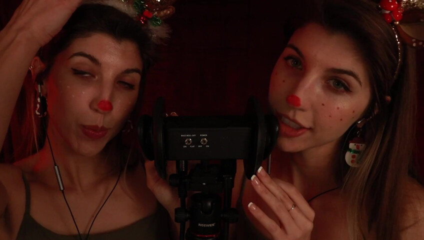 FrivolousFox ASMR - 26 December 2025 - Twin Reindeer Ear Eating ~ ASMR