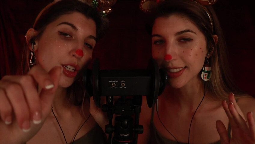 FrivolousFox ASMR - 26 December 2025 - Twin Reindeer Ear Eating ~ ASMR