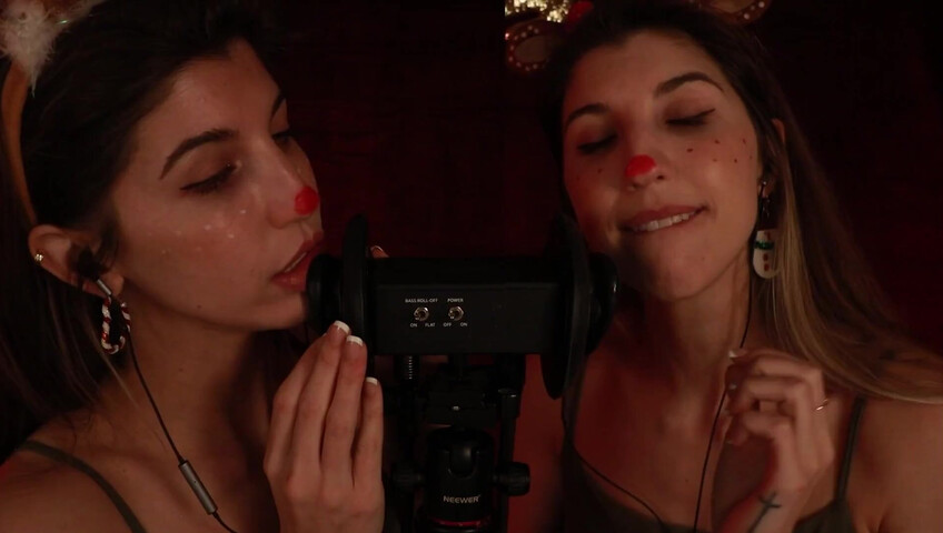 FrivolousFox ASMR - 26 December 2025 - Twin Reindeer Ear Eating ~ ASMR