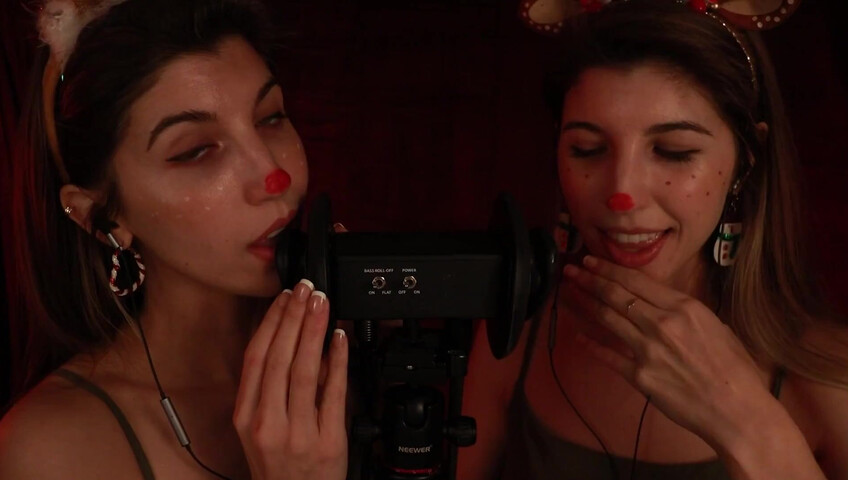 FrivolousFox ASMR - 26 December 2025 - Twin Reindeer Ear Eating ~ ASMR