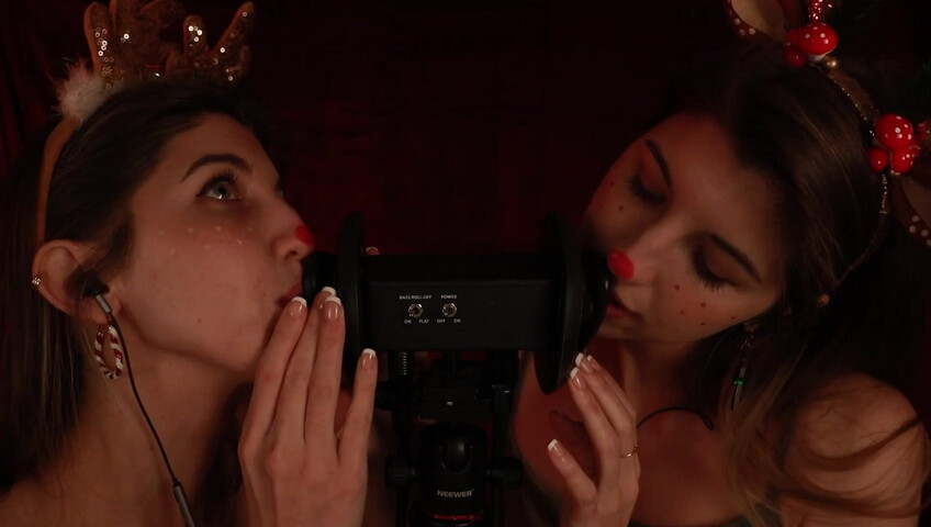 FrivolousFox ASMR - 26 December 2025 - Twin Reindeer Ear Eating ~ ASMR