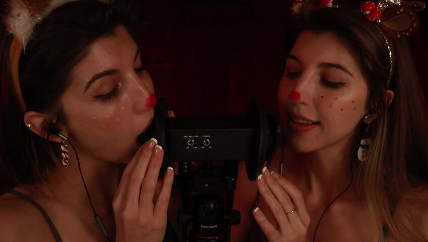 FrivolousFox ASMR - 26 December 2025 - Twin Reindeer Ear Eating ~ ASMR