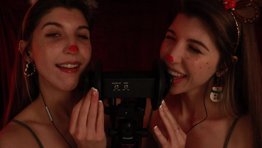 FrivolousFox ASMR - 26 December 2025 - Twin Reindeer Ear Eating ~ ASMR