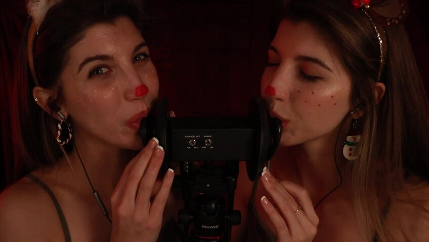 FrivolousFox ASMR - 26 December 2025 - Twin Reindeer Ear Eating ~ ASMR