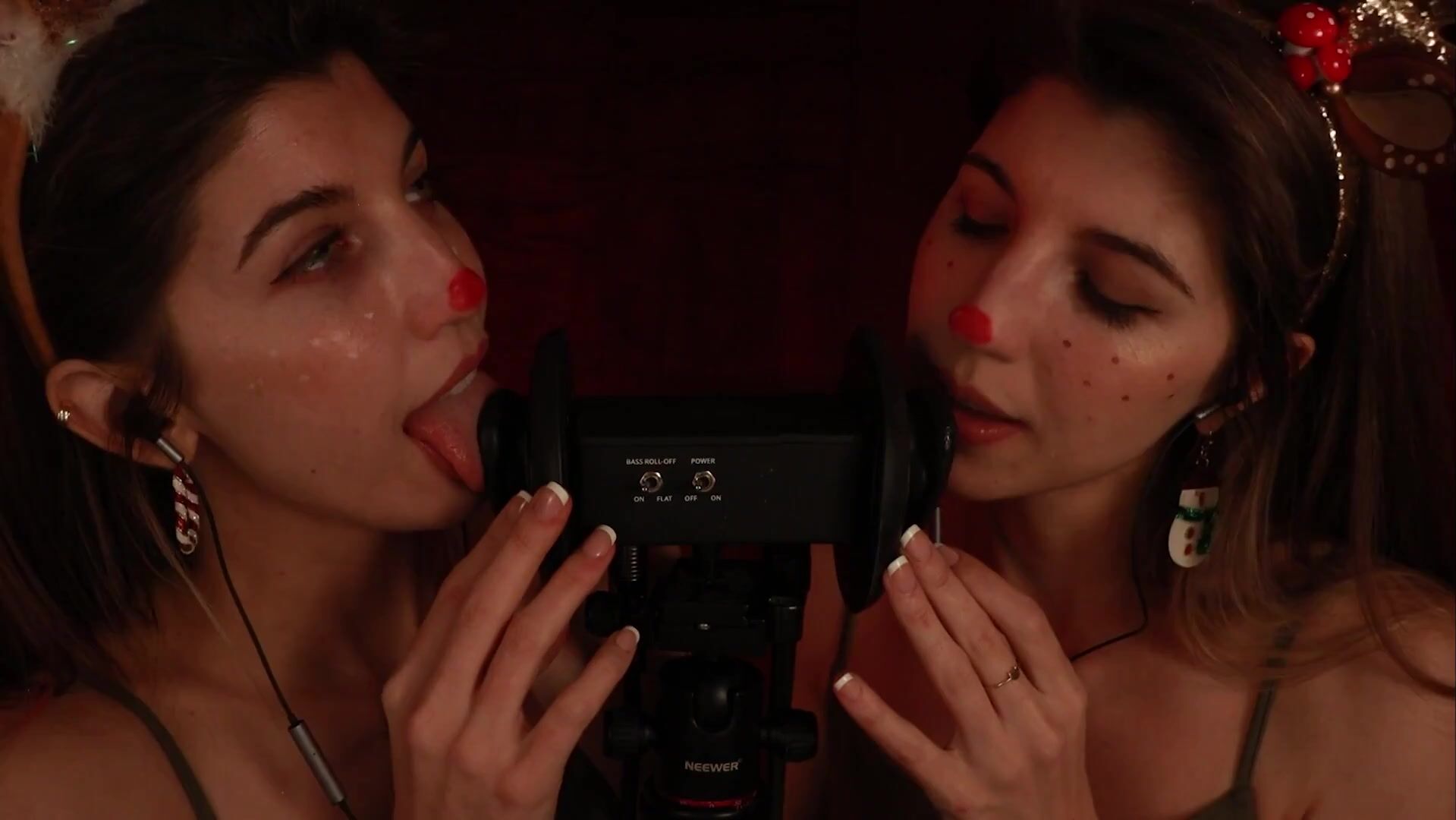 FrivolousFox ASMR - 26 December 2025 - Twin Reindeer Ear Eating ~ ASMR