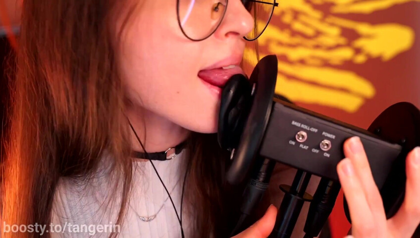 Tangerin ASMR - 24 October 2025 - Close Ear Licking & Lipping